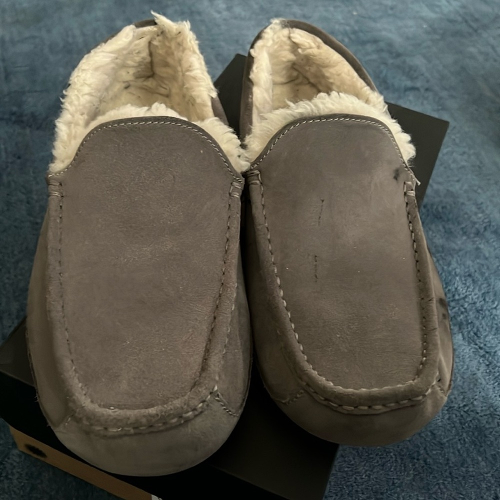 Gray Ugg Ascot Slippers - image 1